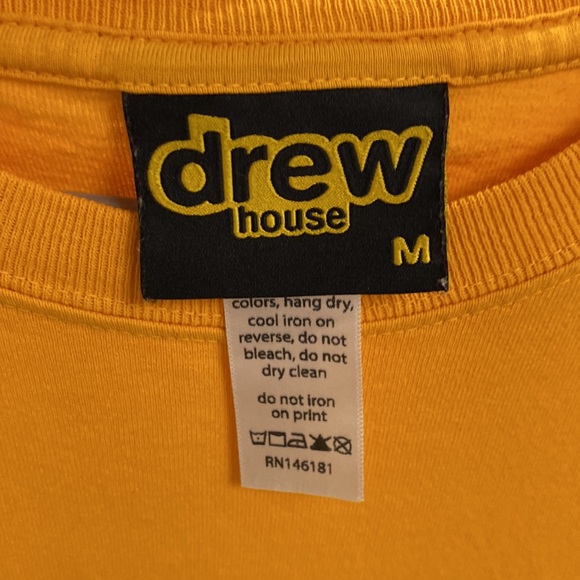 Drew House Yellow Tee Unisex - Picture 3 of 3
